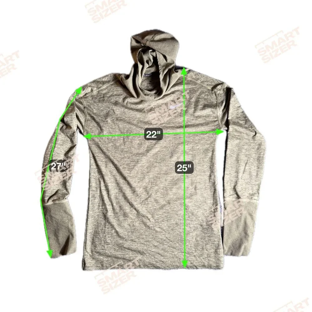 Nike Dri-Fit Women’s Heathered Green Lightweight Hoodie - Size XS
